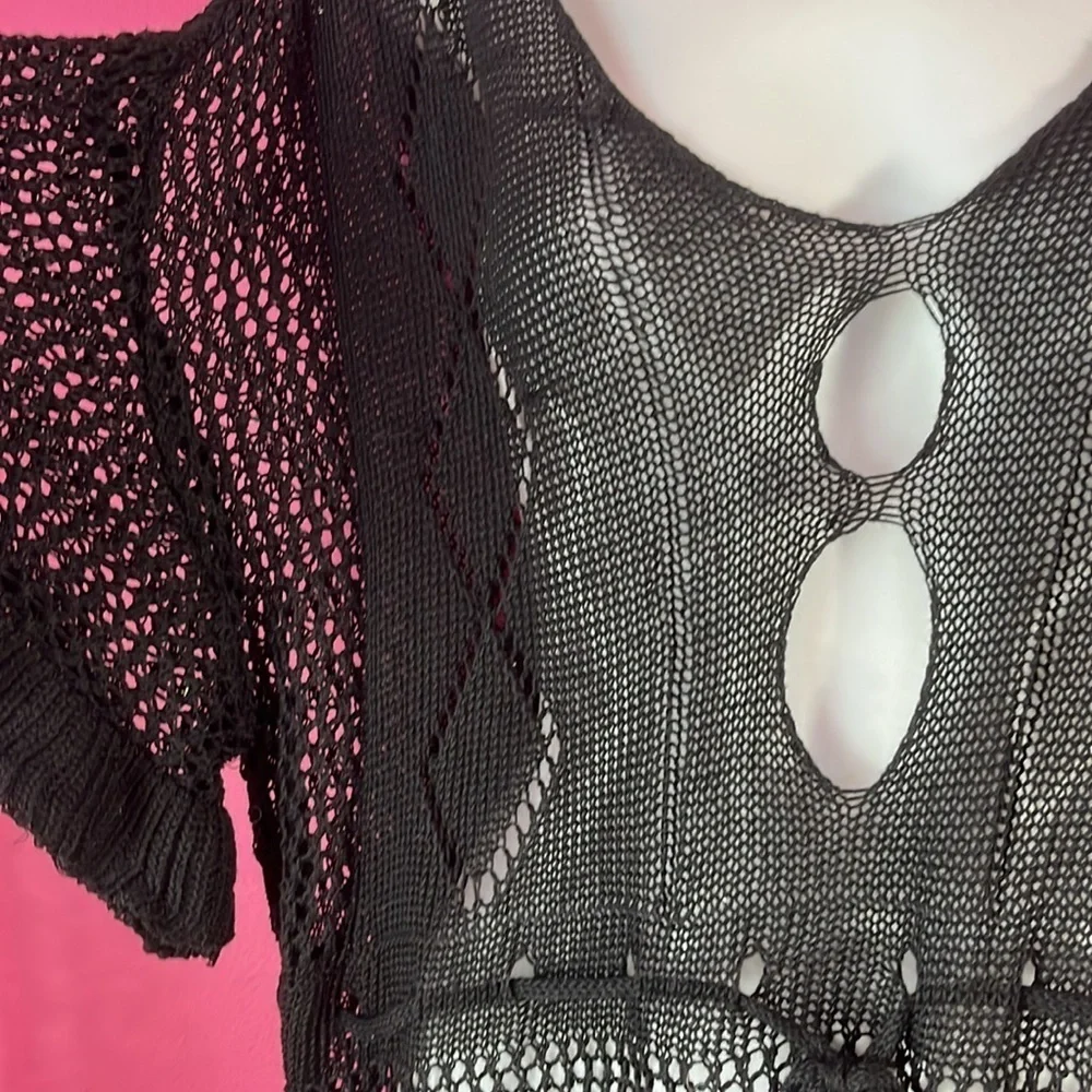 Crochet swim coverup